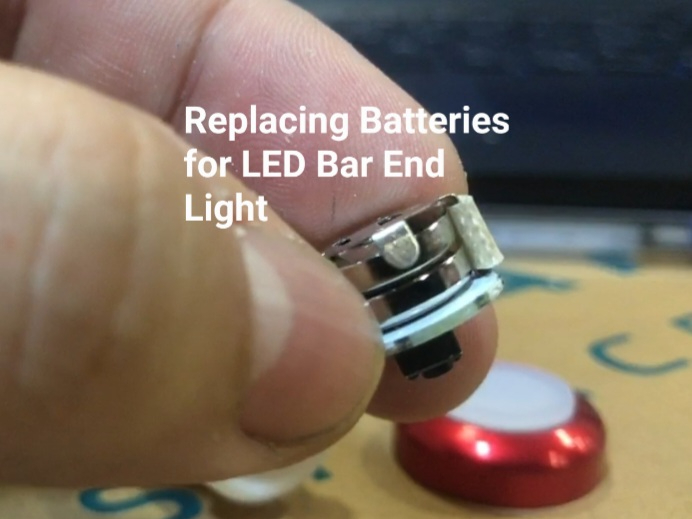 Replacing Batteries for Bar End Light